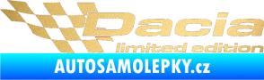 Samolepka Dacia limited edition levá zlatá metalíza