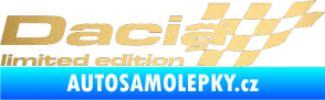 Samolepka Dacia limited edition pravá zlatá metalíza