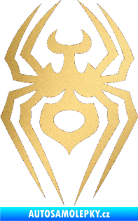 Samolepka Pavouk 008 zlatá metalíza
