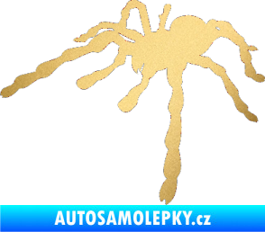 Samolepka Pavouk 013 - levá zlatá metalíza