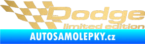Samolepka Dodge limited edition levá zlatá metalíza