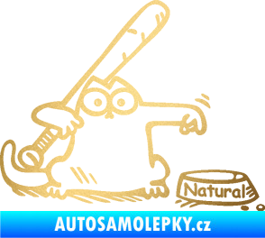Samolepka Dolej natural pravá zlatá metalíza