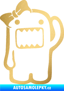 Samolepka Domo 011 levá girl zlatá metalíza