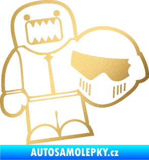 Samolepka Domo 015 levá  Stig zlatá metalíza