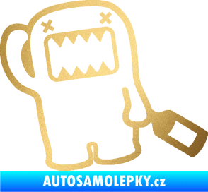 Samolepka Domo 020 drunk pravá zlatá metalíza