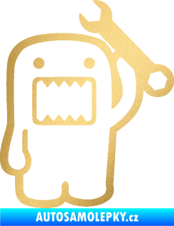 Samolepka Domo 022 pravá mechanik zlatá metalíza