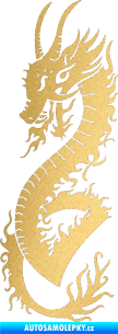 Samolepka Dragon 003 levá zlatá metalíza