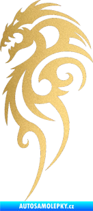 Samolepka Dragon 016 levá zlatá metalíza