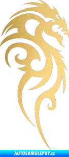 Samolepka Dragon 016 pravá zlatá metalíza
