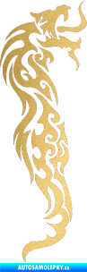 Samolepka Dragon 023 pravá zlatá metalíza
