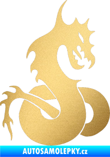 Samolepka Dragon 031 pravá zlatá metalíza