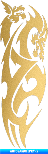 Samolepka Dragon 032 pravá zlatá metalíza