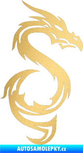 Samolepka Dragon 033 pravá zlatá metalíza