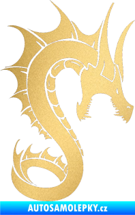 Samolepka Dragon 041 pravá zlatá metalíza