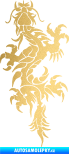 Samolepka Dragon 050 levá zlatá metalíza