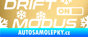 Samolepka Drit mód sníh zlatá metalíza