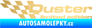 Samolepka Duster limited edition levá zlatá metalíza
