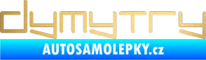 Samolepka Dymytry 002 zlatá metalíza