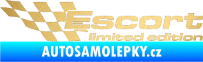 Samolepka Escort limited edition levá zlatá metalíza