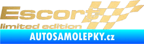 Samolepka Escort limited edition pravá zlatá metalíza