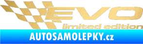 Samolepka Evo limited edition levá zlatá metalíza