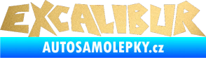 Samolepka Excalibur zlatá metalíza