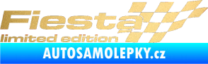 Samolepka Fiesta limited edition pravá zlatá metalíza
