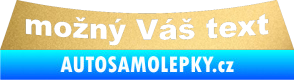 Samolepka Ford Escort 88-92 - přední zlatá metalíza