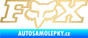 Samolepka Fox 001 zlatá metalíza