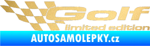 Samolepka Golf limited edition levá zlatá metalíza