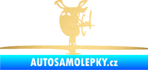 Samolepka Helikoptéra model 001 levá zlatá metalíza