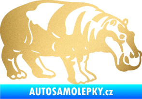Samolepka Hroch 003 pravá zlatá metalíza