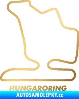 Samolepka Okruh Hungaroring zlatá metalíza
