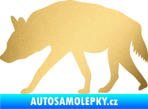 Samolepka Hyena 001 levá zlatá metalíza