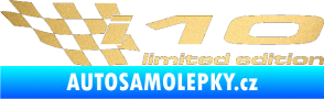 Samolepka i10 limited edition levá zlatá metalíza