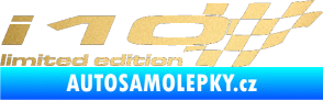 Samolepka i10 limited edition pravá zlatá metalíza