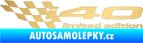 Samolepka i40 limited edition levá zlatá metalíza