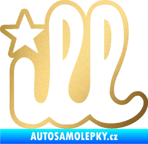 Samolepka ILL 002 zlatá metalíza