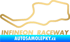 Samolepka Okruh Infineon Raceway zlatá metalíza
