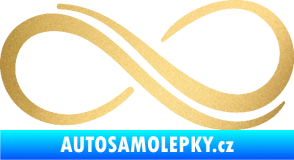 Samolepka Inifinity 001 pravá zlatá metalíza