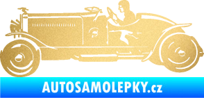 Samolepka Interiér 007 levá auto zlatá metalíza