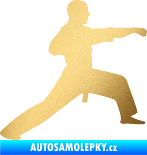 Samolepka Judo 001 pravá zlatá metalíza