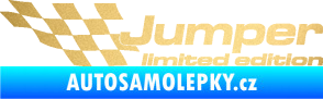Samolepka Jumper limited edition levá zlatá metalíza