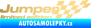 Samolepka Jumper limited edition pravá zlatá metalíza