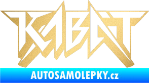 Samolepka Kabát 002 zlatá metalíza