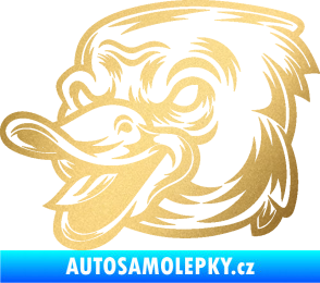Samolepka Káčátko 001 levá zlatá metalíza