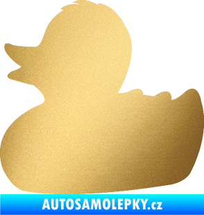 Samolepka Kachnička 001 levá zlatá metalíza