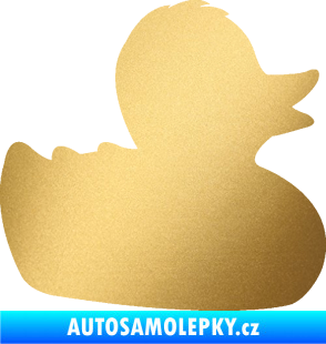 Samolepka Kachnička 001 pravá zlatá metalíza
