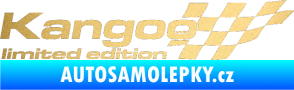 Samolepka Kangoo limited edition pravá zlatá metalíza
