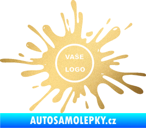 Samolepka Kaňka 003 znak zlatá metalíza